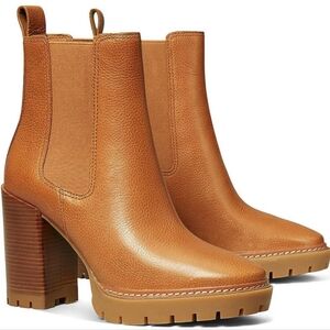 TORY BURCH Carson High Heel Lug Sole Ankle Boots